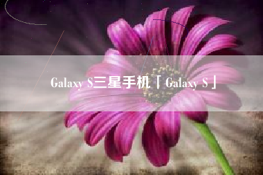 Galaxy S三星手机「Galaxy S」